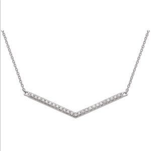 925 CZ Chevron Necklace. Brand new with tags.